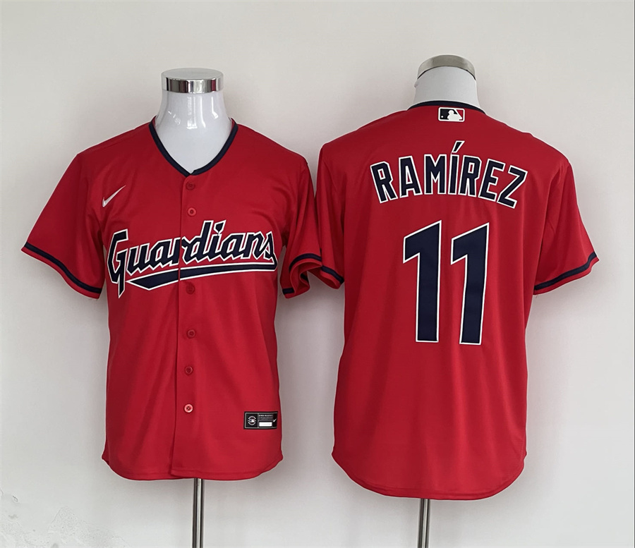 Men's Cleveland Guardians Jose Ramirez Nike Red Jersey
